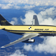 The prototype Boeing 737 in flight over Washington (Boeing)